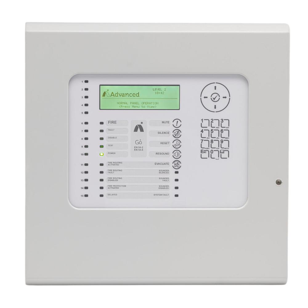 Advanced Go1+ - 1-Lp Fire Alarm Panel (Ap/Ho) Grey Apollo/Hochiki Protocols 126 addresses, non networkable