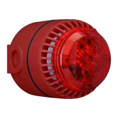 Fulleon, ROLP Solista Maxi LED sounder beacon, Red lens, Deep red base