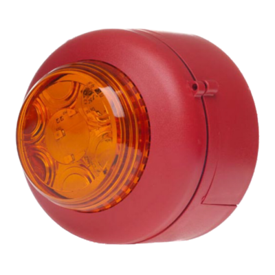 VXB-SB-RB/RL VXB LED beacon, 24v,red body, red lens, shallow base.