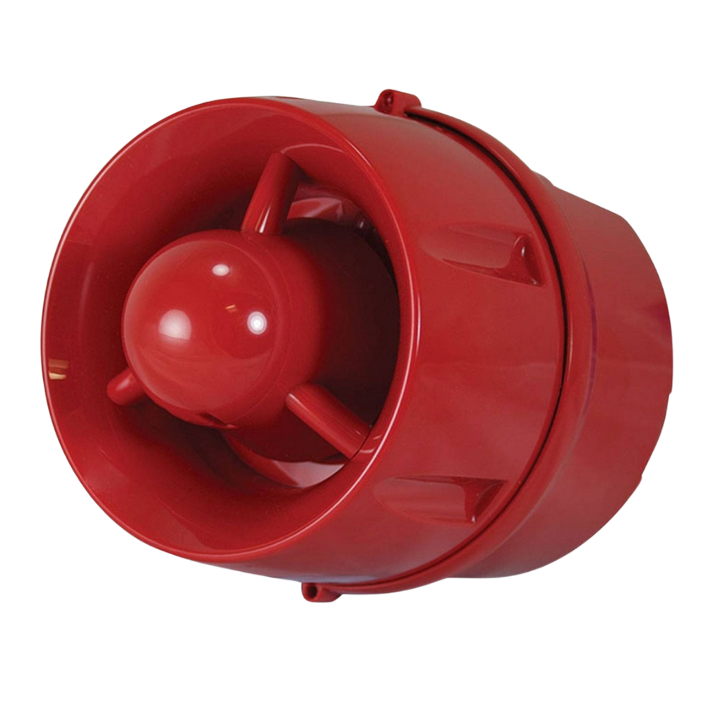 C-Tec CAST Hi-Output W-2.75-9 wall VAD c/w 100dB sounder, shallow, red