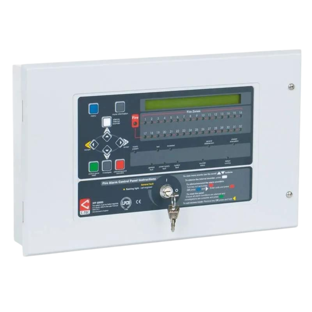 C-Tec XFP 2 Loop 32 Zone Addressable Fire Panel (C-TEC CAST protocol)