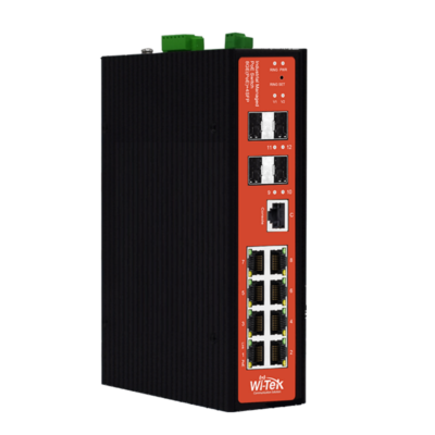 8 10/100/1000 POE ports. Ports 3-4 support Hi-PoE 60W. 4 SFP ports. Requires WI1-WI-NDR-120-48. Unmanaged (DN30-N-PFS4210-8GT-DP)