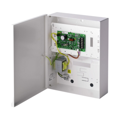 SPCP333.300  Smart PSU (17AH) w. I/O-Exp Siemens Smart 2.6Amp 8In 2 Out PSU Expander (Grade 3) in small Metal Cabinet  with PSU Monitoring