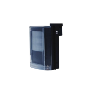 Avigilon LPR IR illuminator, PoE+, Outdoor, included lens option for 60°, 35°, or 10° horizontal coverage. Included mounting adapter to ES-HD-LP-HS.