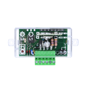 Radioreceiver for door opening paired with SPYCO transmitter