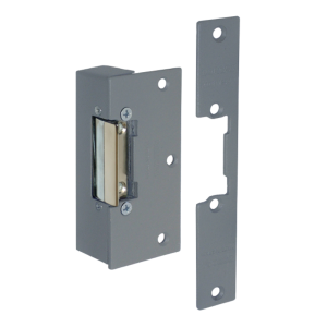 CQR Rim With Mortice Face Plate Electric Release 12V DC / AC Fail Unlocked, Continuously Rated – Grey