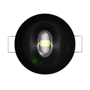 CQR LED Emergency Downlight Spot c/w Open Area & Corridor Lens - Black