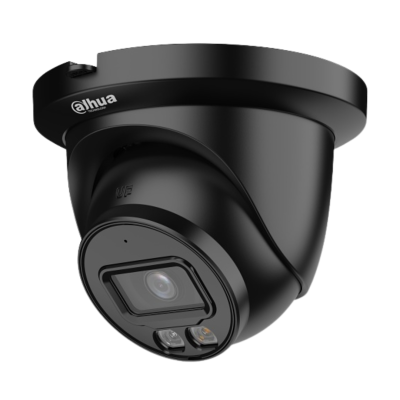 Dahua 6MP Smart Dual Light WizSense Eyeball IP Camera, 2.8mm Fixed Lens, IR 30m, IP67 (BLACK)