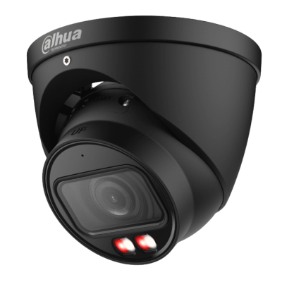 Dahua 4MP H.265 IR 30M Smart Dual Illumination Active Deterrence Fixed-focal Eyeball WizSense Network Camera (Black)