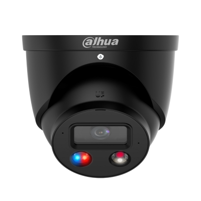Dahua 6MP TIOC PRO Smart Dual Light Active Deterrence Fixed-focal Eyeball WizSense Network Camera Black