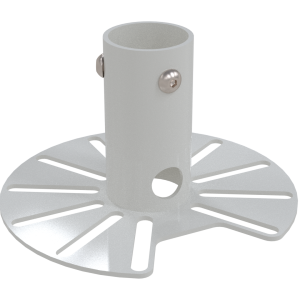 Gardner 38mm Pole Adaptor (Multi Slot) (2 Hole) 14mm Cable Entry (Pattern 12) 123mm White ( Ral9010)