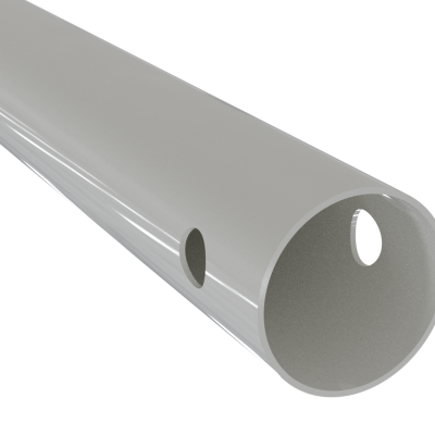 Gardner 38mm Pole White 1m (2 Hole) (Ral9010)