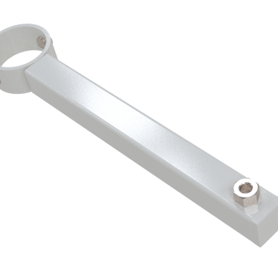 Gardner 38mm Pole Mount Camera Arm (205mm) White (Ral9010)