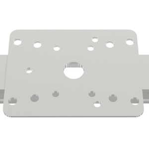 Gardner Pole Mount Clamp 160mmx125mm Sq Plate to Suit Domes (RAL9010)