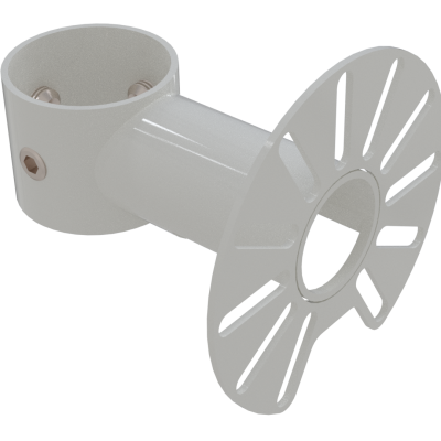 Gardner Pole Mount Slider Bracket C/w 97mm Pattern 10.1 Disc White - (Ral9010)
