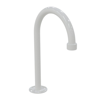 Gardner Swan Neck Bracket Bracket 700mm High 375 Depth - No Safety (CCTV White)