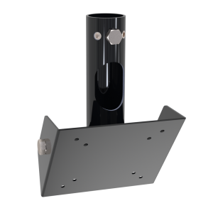 Gardner 38mm Single TFT Pole Mount VESA 100 Adaptor Black Texture Full Tilt (2 Hole) (Ral9005)