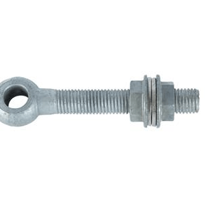 Eyebolt with nuts and spring ring - M16 - Length 150 mm