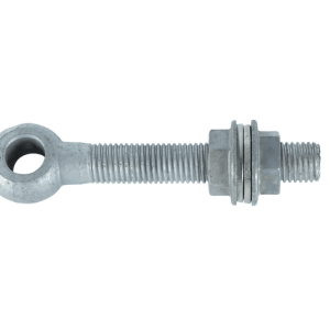 Eyebolt with nuts and spring ring - M22 - Length 145 mm