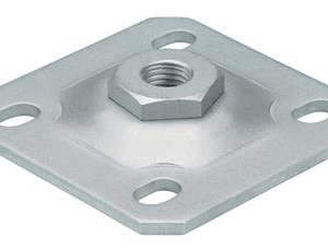 Wall plate hot-dip galvanized - For M20 hinge axles