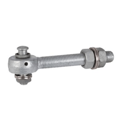 Hot-dip galvanized bearing eyebolt for 3D and 4D hinges  - Eyebolt M20
