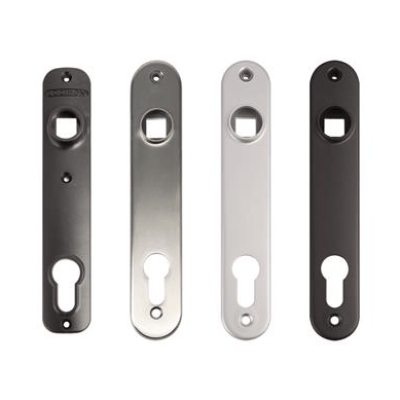 Aluminium cover shields for insert locks - Silver