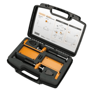 Clamp set for gate frame positioning