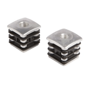 Aluminium reinforced post plug for hinges For M16 hinge axles