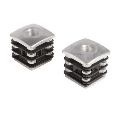 Aluminium reinforced post plug for hinges For M16 hinge axles