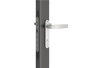 Insert lock with 60 mm backset for profiles of 80 mm or more for metal gates