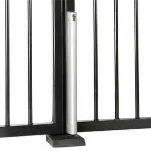 Motorized electrical drop bolt with Fail Open functionality in Silver