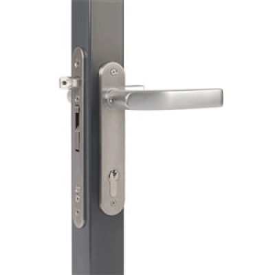 Insert lock with 30 mm backset for profiles of 50 mm or more