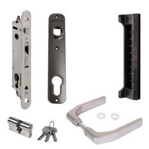 Set with FORTYLOCK & handle: 3006J-H & Cylinder: 3012-54-STD-VSZ & Covershield: 3020-HYB-STD with SFKP-QF40 keep