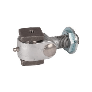 Welding base 50 x 50 mm, Clamphinge M27 - Welding block Black Steel