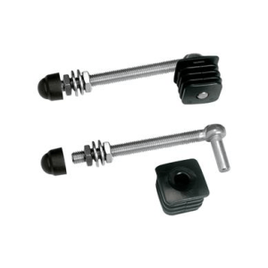 Hinge set with polyamide plugs for garden gates - Hangerbolt 150 mm for profile 30 x 30 mm
