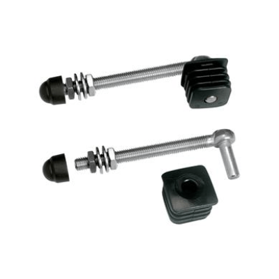 Hinge set with polyamide plugs for garden gates - Hangerbolt 150 mm for profile 40 x 40 mm