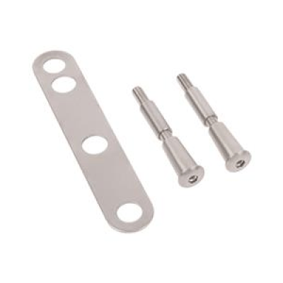 Guide plate for a smooth guidance of the bolts of the surface mounted lock - for 80 to 100 mm profiles