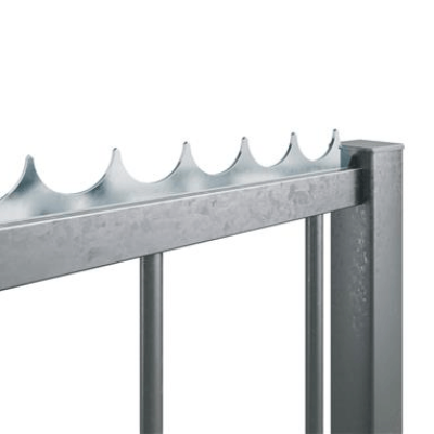 Electrogalvanized security strips to weld on, packed in 5 tubes of 20 pieces