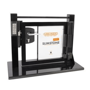 Access control gate display with Modulec strike, SlimStone keypad and Tiger gate closer