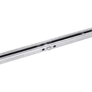 Stainless steel accessory for gate closer installation on barred fencing