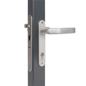 Insert lock with 40 mm backset for profiles of 60 mm or more