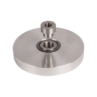 Lower ball bearing and flange assembly for full height turnstiles