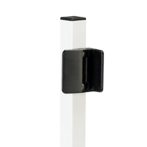 Swimming pool gate lock for square 40 mm profiles in 9010 & VCA