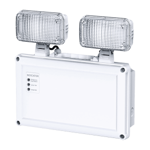 Ovia 2W LED IP65 Emergency Twin Spot - White