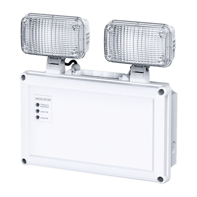 Ovia 2W LED IP65 Emergency  Twin Spot - White
