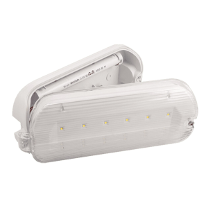 Ovia 3W LED IP65 M HINGED EMERGENCY BULKHEAD