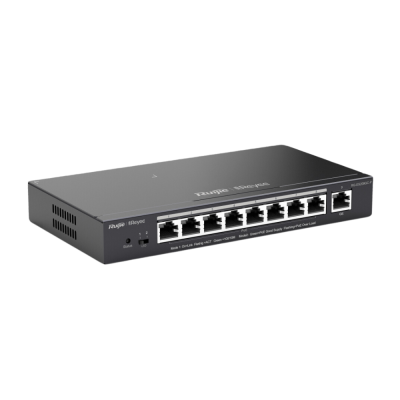 Ruijie 9-Port Gigabit Smart POE Switch, 9 Gigabit RJ45 Ports including 8 PoE/POE+ Ports