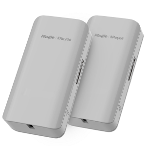 Ruijie Two devices paired in the package,two 24V PoE adapters included; 5GHz 10dBi Outdoor wireless bridge,