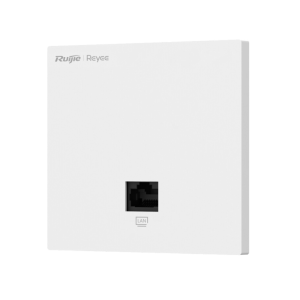 Ruijie AC1300 Dual Band Wall Access Point, 867Mbps at 5GHz + 400Mbps at 2.4GHz, 2 10/100/1000 base-t Ethernet port include 1 uplink port