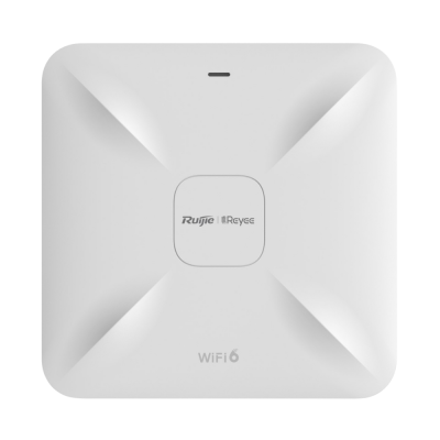 Ruijie AX1800 Wi-Fi 6 dual-band Gigabit ceiling mount Indoor AP, dual Gigabit LAN uplink ports, built-in antennas